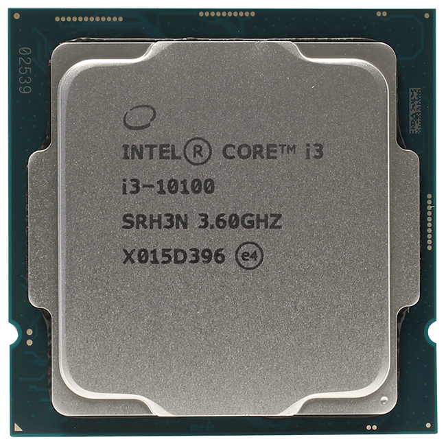 Intel-Core i3 - 10100, 3.6 GHz, 6MB, 4 core/8 threads LGA1200 - PC
