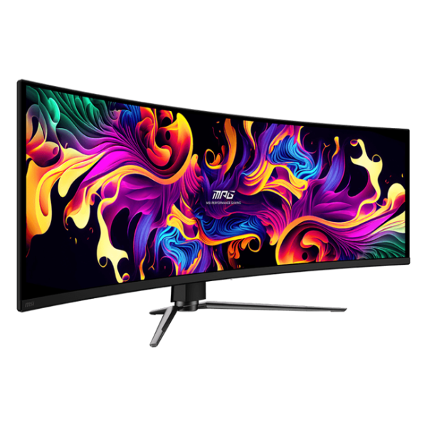 MSI - 49" MPG 491CQPX QD-OLED Curved Gaming Monitor, IPS, 0,03mc, 240hz, DQHD (5120x1440), HDMI+DP+TypeC, Black