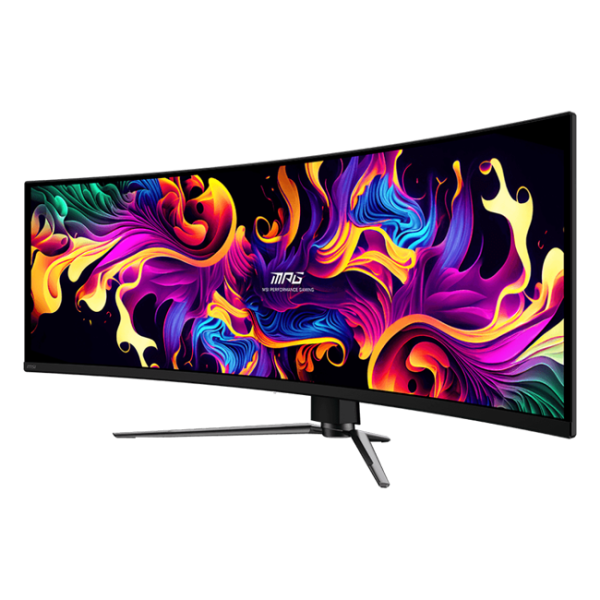 MSI - 49" MPG 491CQPX QD-OLED Curved Gaming Monitor, IPS, 0,03mc, 240hz, DQHD (5120x1440), HDMI+DP+TypeC, Black