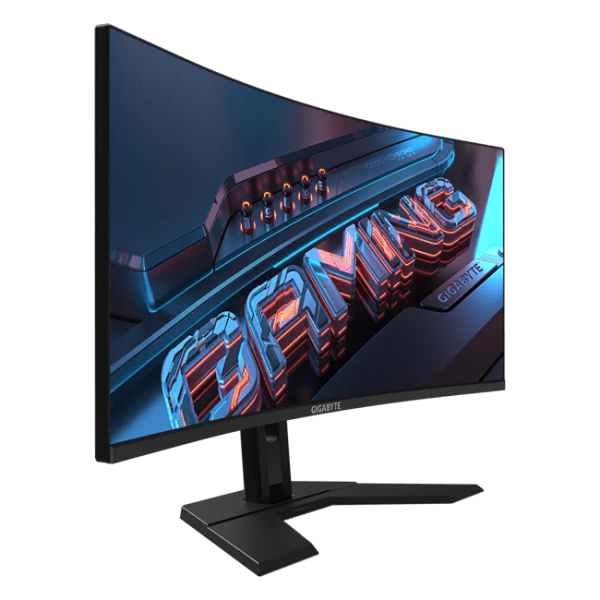Gigabyte - 34" GS34WQCP-EK Curved Gaming Monitor, VA, 180hz, 1mc, UHD (3440 х 1440), HDMI, DisplayPort, Black