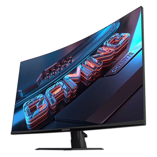 Gigabyte - 32" GS32QCA-EK Curved Gaming Monitor, VA, 180hz, 1mc, QHD (2560x1440), 2K, HDMI, DisplayPort, Black