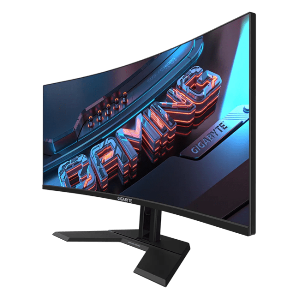 Gigabyte - 34" GS34WQCP-EK Curved Gaming Monitor, VA, 180hz, 1mc, UHD (3440 х 1440), HDMI, DisplayPort, Black