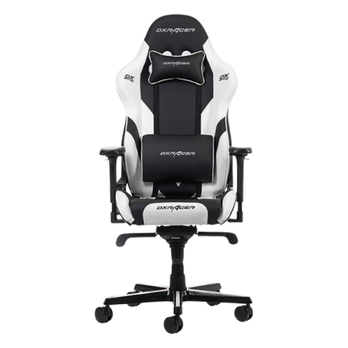 DXRacer Black and White Gladiator Chair