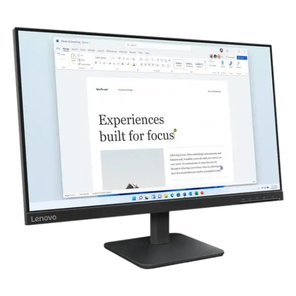 Lenovo- 23,8" L24-4E, IPS, 4mc, 100 hz, FHD (1920x1080), HDMI 1.4, VGA