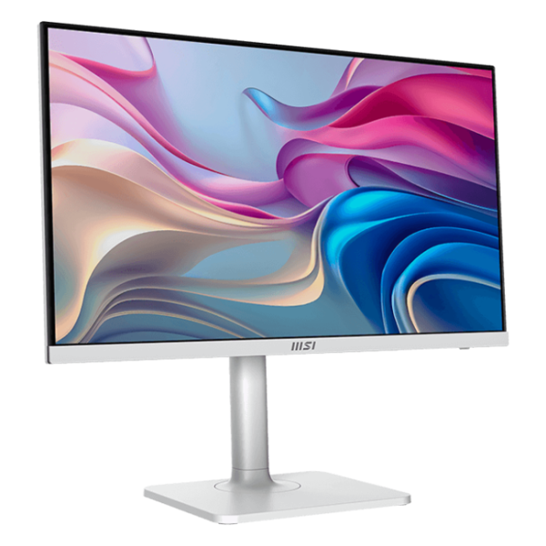 MSI - 27" Modern MD272UPHW 4K Monitor, IPS, 4mc, 60Hz, UHD (3840x2160), HDMI+DP+TypeC, KVM, HAS, White