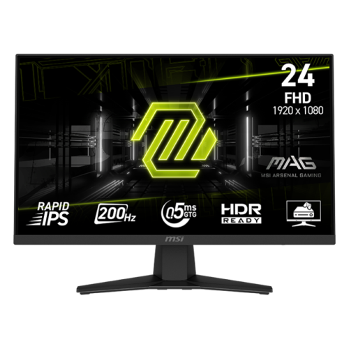 MSI - 27" MAG 244F Gaming Monitor, IPS, 0,5mc, 200hz, FHD (1920x1080), HDMI+DP, Black