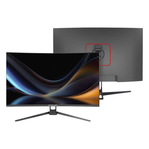 ZIFFLER 27G280 27" Curved monitor (HDMI+DP+Audio out+DC) VA panel 280hz R1800 RGB