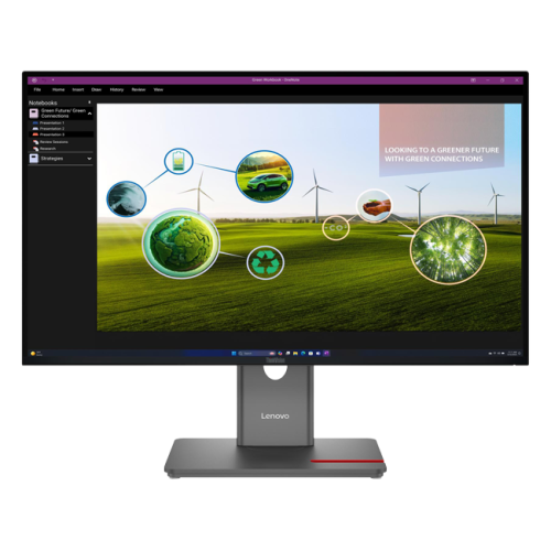 Lenovo - 27" P27Q-40 Monitor, IPS, 120Hz, 4mc, 2K QHD (2560x1440), 3x TypeA+TypeC+HDMI+2x DP+USB-B