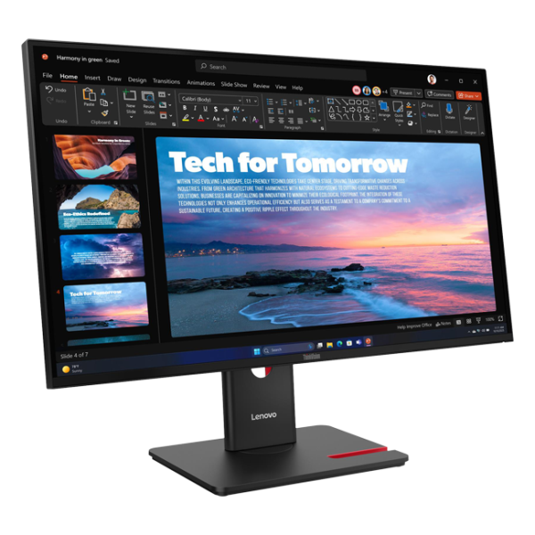 Lenovo - 27" T27QD-40 Monitor, IPS, 100Hz, 4mc, 2K QHD (2560x1440), 3x TypeA+2x TypeC+HDMI+2x DP+RJ45