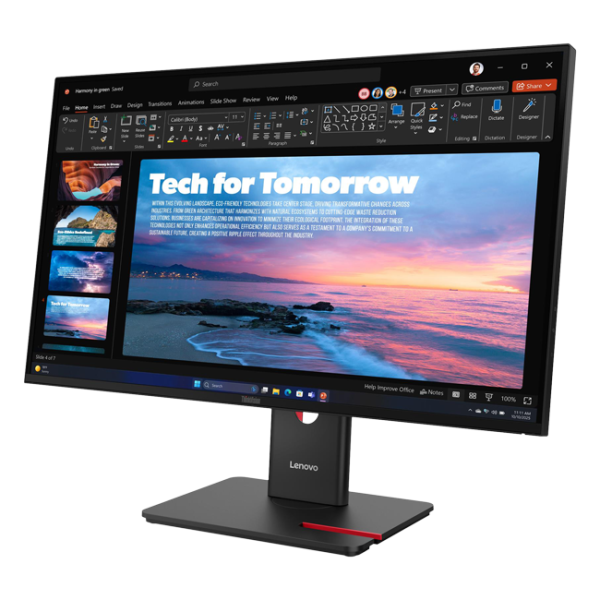Lenovo - 27" T27QD-40 Monitor, IPS, 100Hz, 4mc, 2K QHD (2560x1440), 3x TypeA+2x TypeC+HDMI+2x DP+RJ45