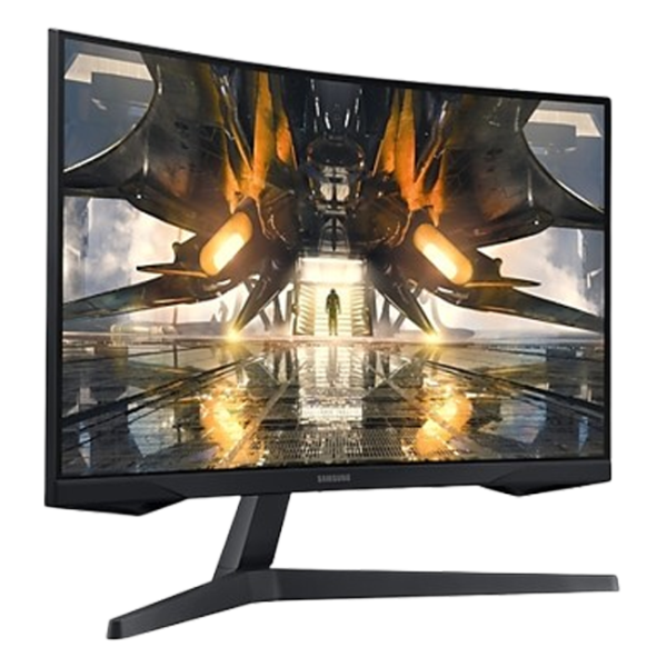 Samsung - 27" LS27AG550EPXUZ Odyssey G5 Curved Gaming Monitor, IPS, 165Hz, 1mc, QHD (2560x1440), HDMI