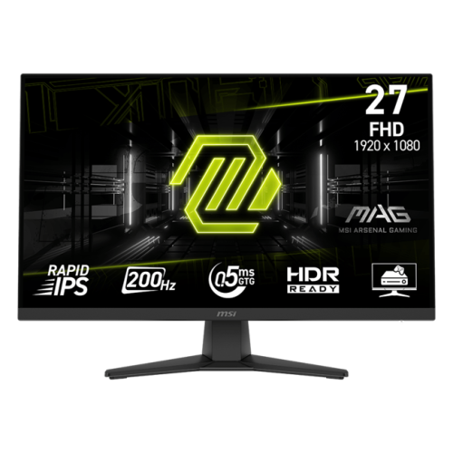MSI - 27" MAG 272F Gaming Monitor, IPS, 0,5mc, 200hz, FHD (1920x1080), HDMI+DP, Black
