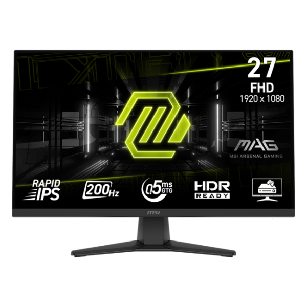 MSI - 27" MAG 272F Gaming Monitor, IPS, 0,5mc, 200hz, FHD (1920x1080), HDMI+DP, Black