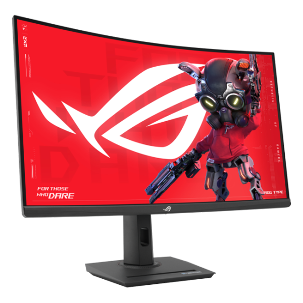 ASUS - 32" ROG Strix XG32WCMS Curved Gaming Monitor,  QHD (2560x1440), 280Hz, 1ms, Fast VA, USB Type-C, HDR, Black