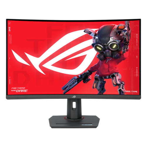 ASUS - 32" ROG Strix XG32WCMS Curved Gaming Monitor,  QHD (2560x1440), 280Hz, 1ms, Fast VA, USB Type-C, HDR, Black
