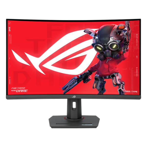 ASUS - 32" ROG Strix XG32WCMS Curved Gaming Monitor,  QHD (2560x1440), 280Hz, 1ms, Fast VA, USB Type-C, HDR, Black