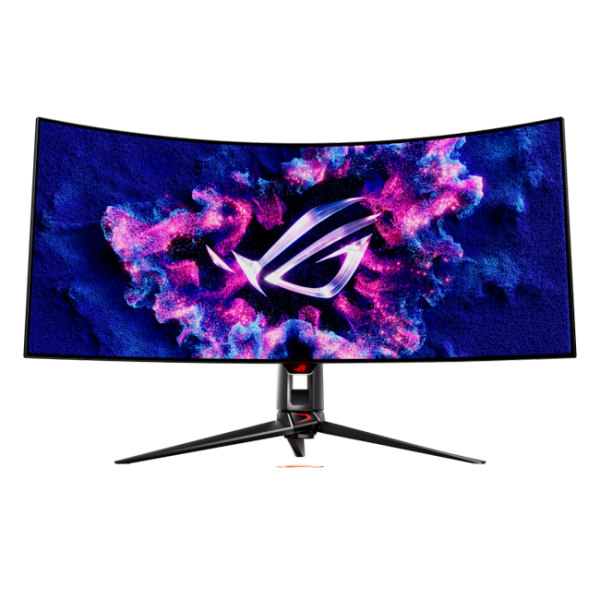 ASUS - 39" ROG Swift OLED PG39WCDM Curved Gaming Monitor, 240 Hz, 0.03 ms, UWQHD (3440x1440),  G-SYNC, ROG Smart KVM, Type-C, Black