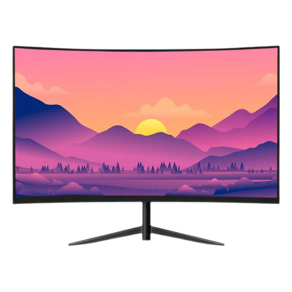 EVEREL 27EG200 27" Curved  monitor (1*HDMI+DP+Audio out +DC+RGBlight) VA Panel 200hz R1800 RGB HAS stand
