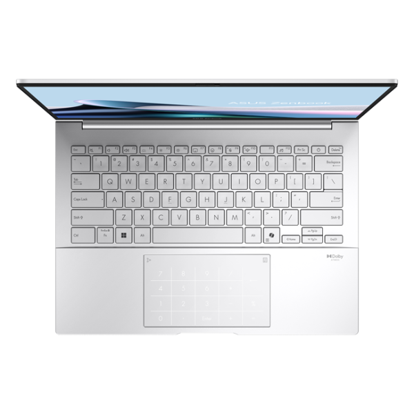 Asus Zenbook<br> <span style="color: #ff0000;"> Intel Ultra 9-285H| DDR5 16GB| SSD 1TB| 14" OLED| Intel UHD Graphics| Free Dos| Silver