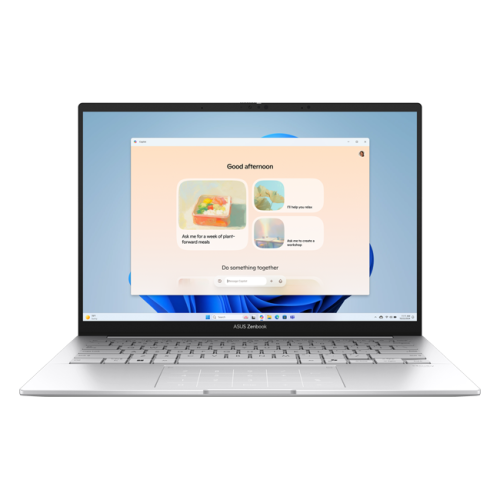 Asus Zenbook<br> <span style="color: #ff0000;"> Intel Ultra 9-285H| DDR5 16GB| SSD 1TB| 14" OLED| Intel UHD Graphics| Free Dos| Silver