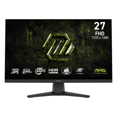 MSI - 27" MAG 272F X24 Gaming Monitor, IPS, 0,5mc, 240hz, FHD (1920x1080), HDMI+DP+USB Type-C, Black
