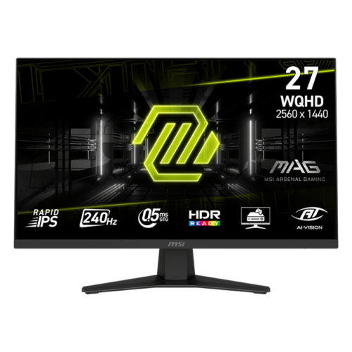 MSI - 27" MAG 274QF X24 Gaming Monitor, IPS, 0,5mc, 240hz, WQHD (2560x1440), HDMI+DP, Black