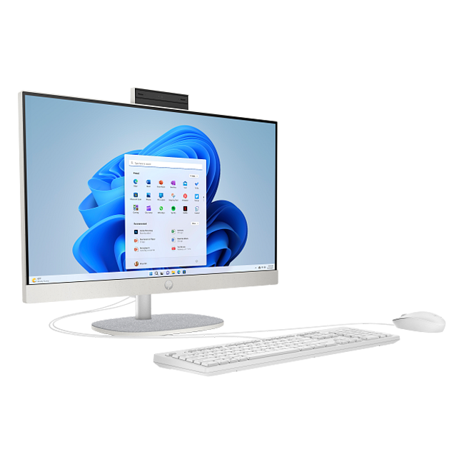 HP 24-cr0004ny (4H5) Intel Core i3-1315U| DDR4 8GB| SSD 256GB| 23,8 FHD| Intel UHD Graphics| No DVD| key + mouse| NoOS| RU| White